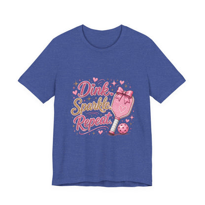 Dink Sparkle Repeat Funny Pickleball T-Shirt