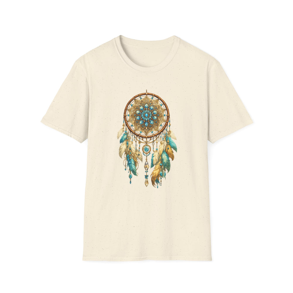 Ornate Turquoise & Gold Dreamcatcher T-Shirt