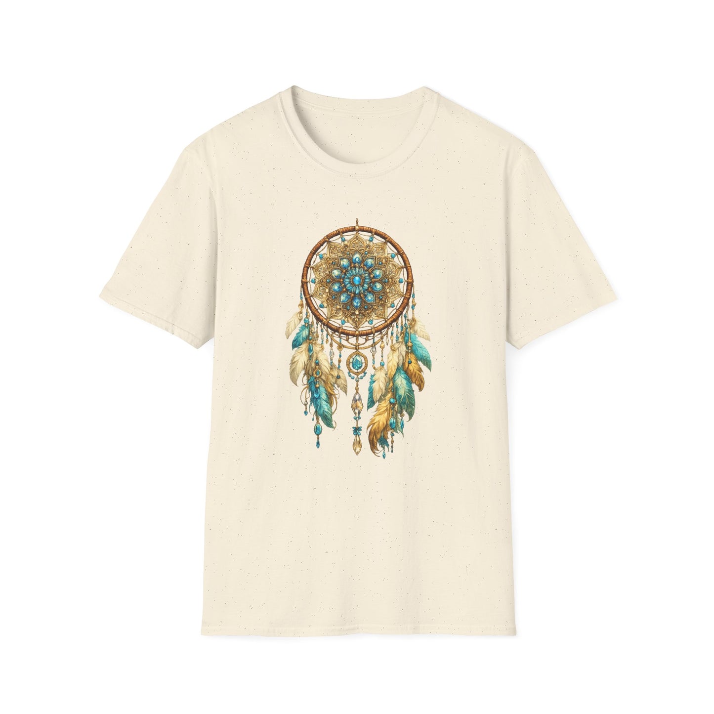 Ornate Turquoise & Gold Dreamcatcher T-Shirt