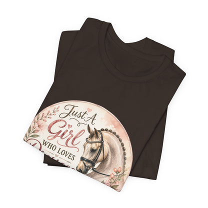 Just A Girl Who Loves Dressage Equestrian T-Shirt