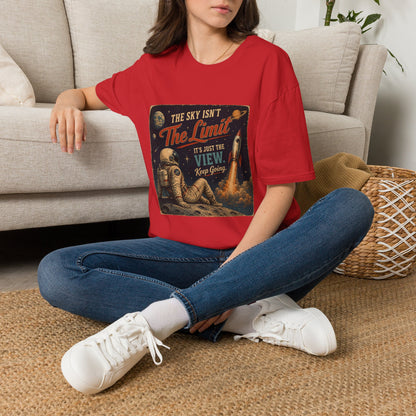 T-Shirt — "The Sky Isn't The Limit" Vintage Space Retro Graphic Tee
