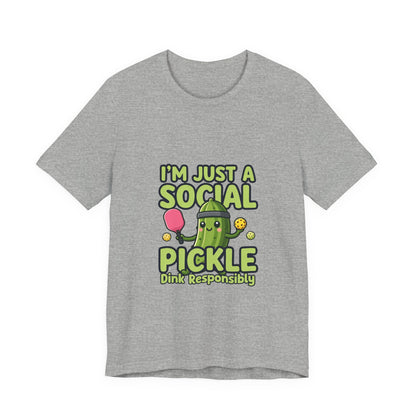 Social Pickle Tee — "I'm Just a Social Pickle" Funny Graphic T-Shirt