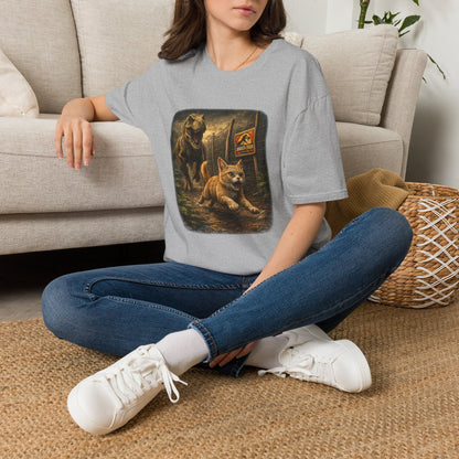 Jurassic Park Cats T‑Shirt — Retro Dino & Cat Mashup Tee