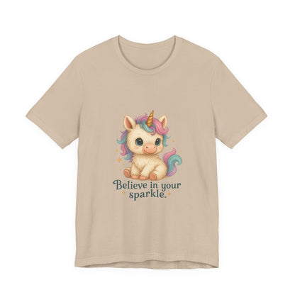 Believe in Your Sparkle Cute Unicorn T-Shirt