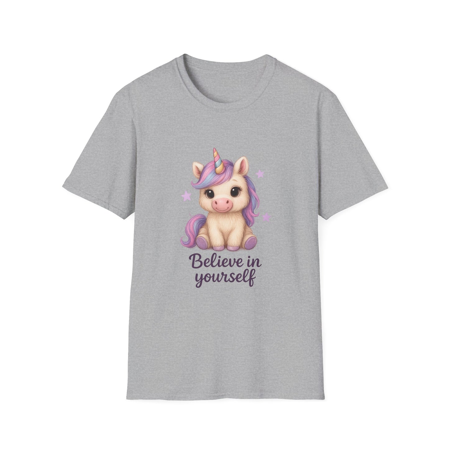 Believe in Yourself Cute Unicorn T-Shirt