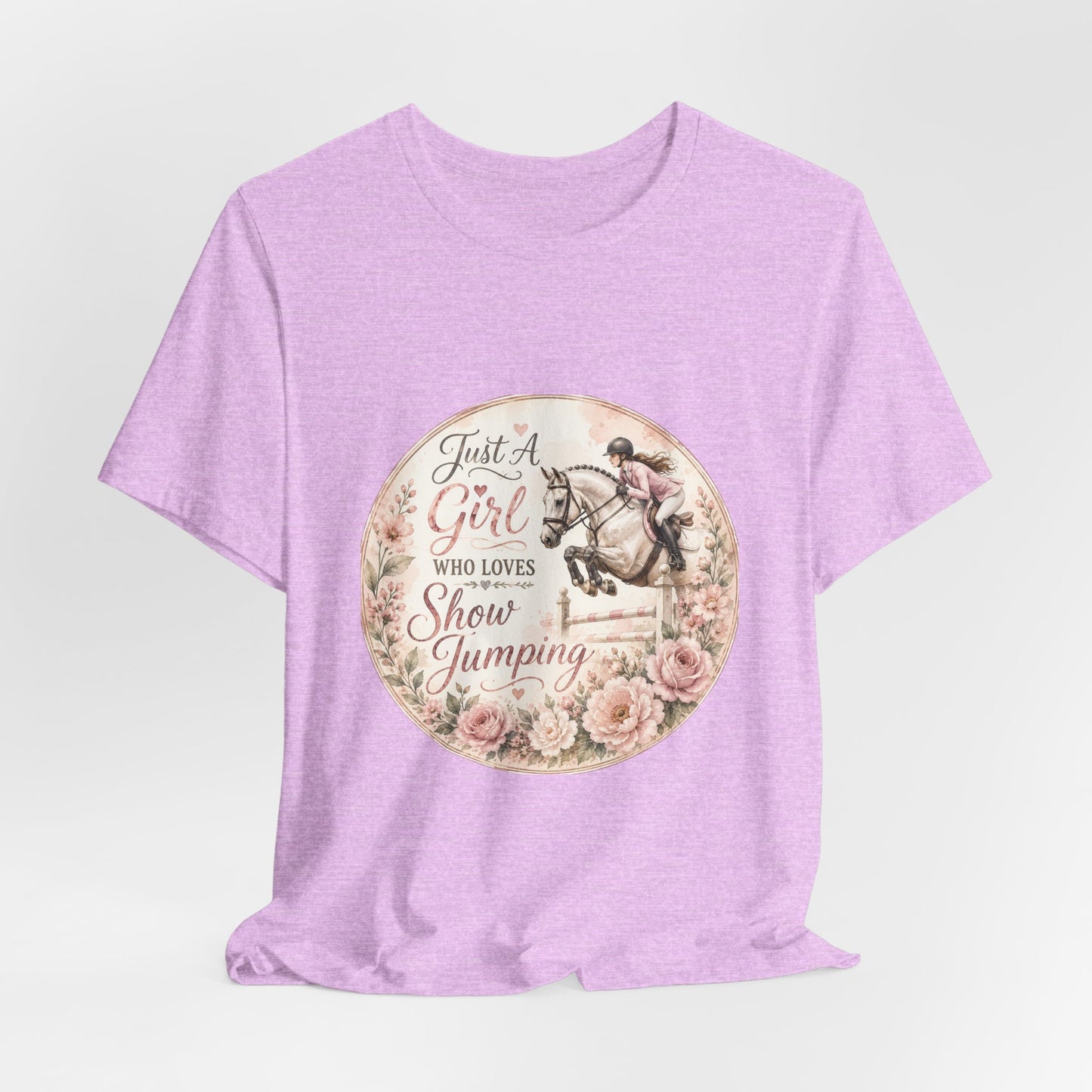 Just A Girl Who Loves Show Jumping Equestrian T-Shirt