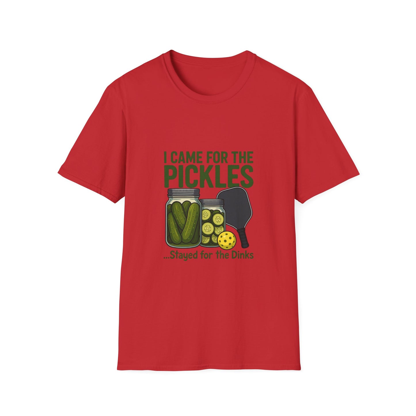 I Came for the Pickles Stayed for the Dinks Funny Pickleball T-Shirt