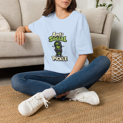 Anti Social Pickle T-Shirt — Funny Grumpy Pickleball Graphic Tee