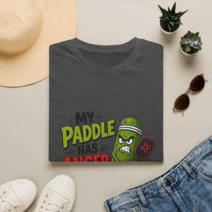 Pickle Paddle T‑Shirt — "My Paddle Has Anger Issues" Funny Pickleball Tee