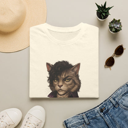 Prince Cat Parody T-Shirt — Regal Cat with Ankh Graphic