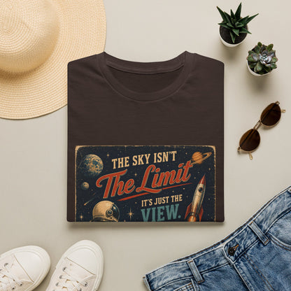 T-Shirt — "The Sky Isn't The Limit" Vintage Space Retro Graphic Tee