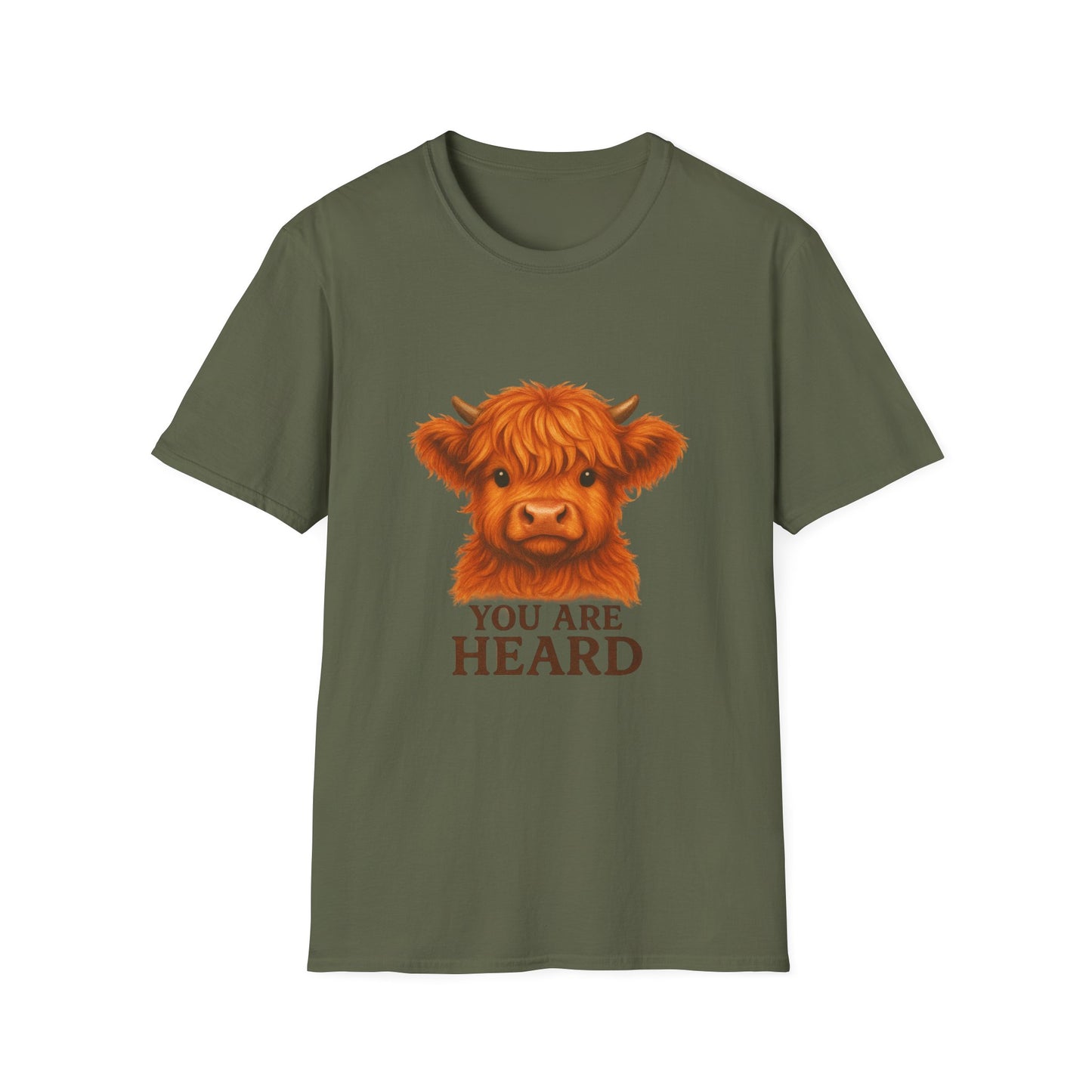 You Are Heard Funny Highland Cow T-Shirt