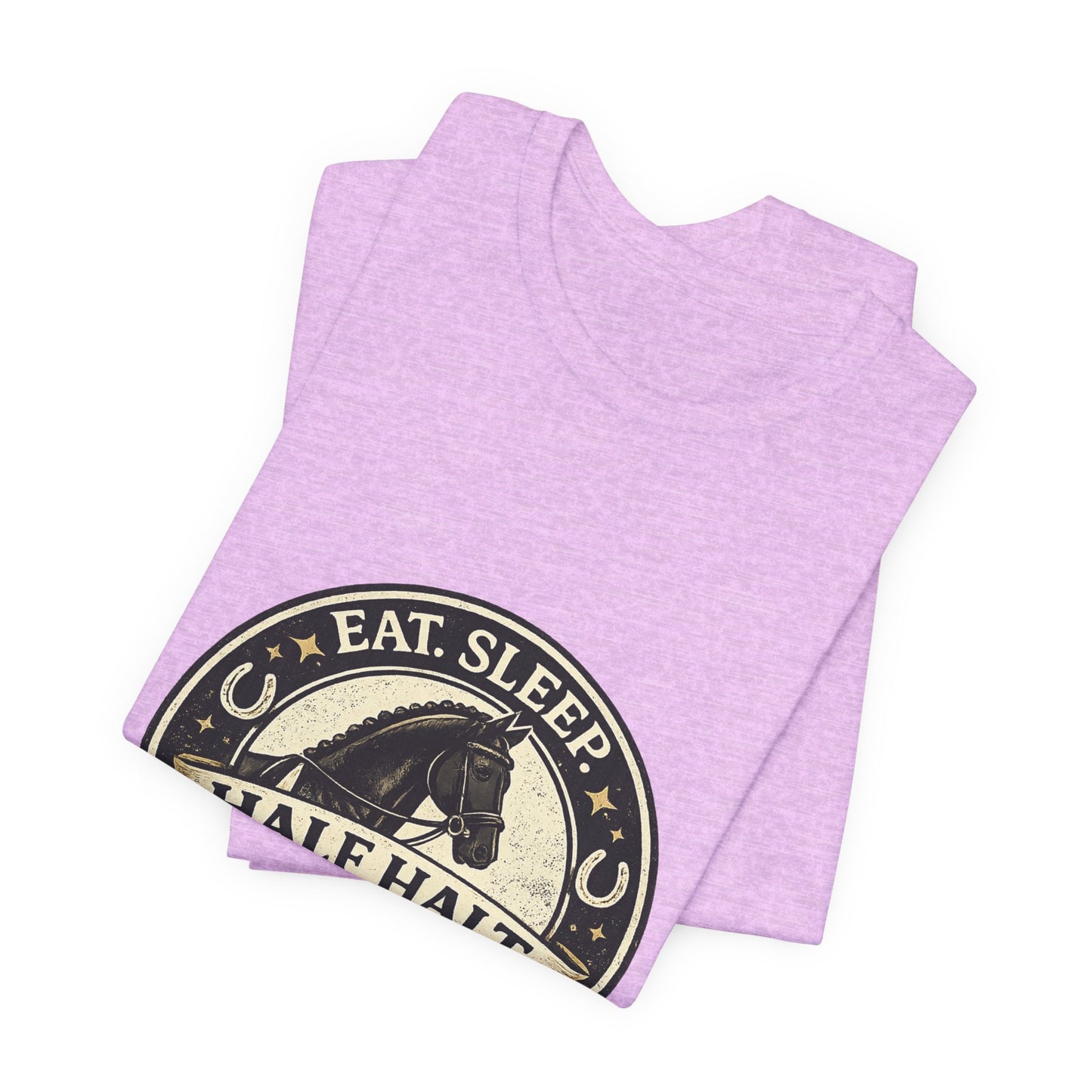 Eat Sleep Half Halt Repeat T-Shirt — Equestrian Horse Riding Tee