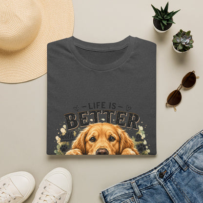 Life Is Better With a Golden Retriever T-Shirt