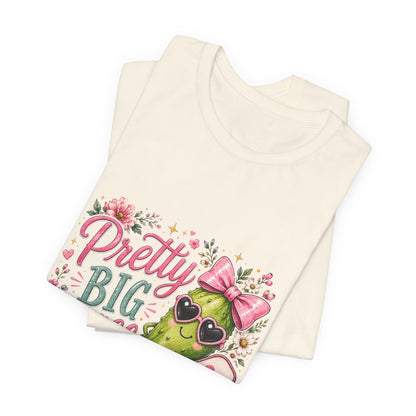 Pretty Big Dill T‑Shirt — Cute Pickleball Graphic Tee with Floral Accents