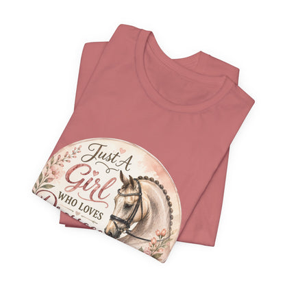 Just A Girl Who Loves Dressage Equestrian T-Shirt