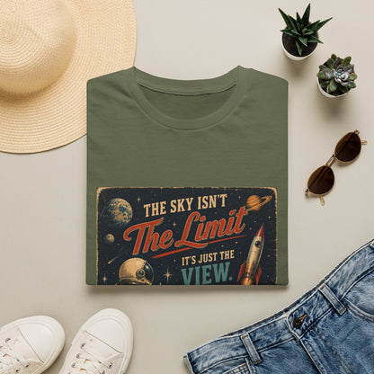 T-Shirt — "The Sky Isn't The Limit" Vintage Space Retro Graphic Tee