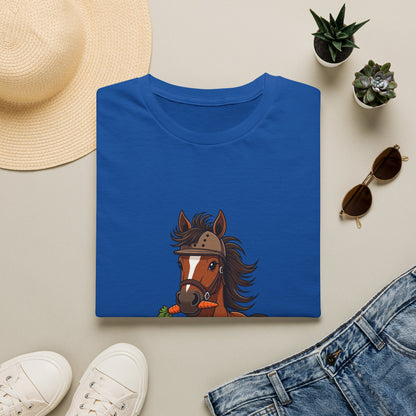 Barn Hair, Don't Care Funny Equestrian T-Shirt