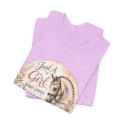 Just A Girl Who Loves Dressage Equestrian T-Shirt