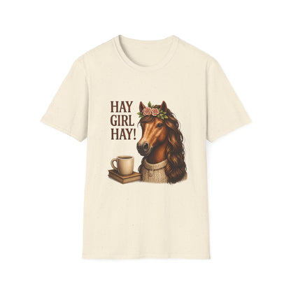 Hay Girl Hay! Horse Graphic T‑Shirt — Hay Girl Hay Funny Horse