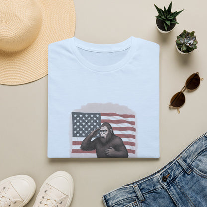 One Nation Under Squatch Funny Patriotic Bigfoot T-Shirt