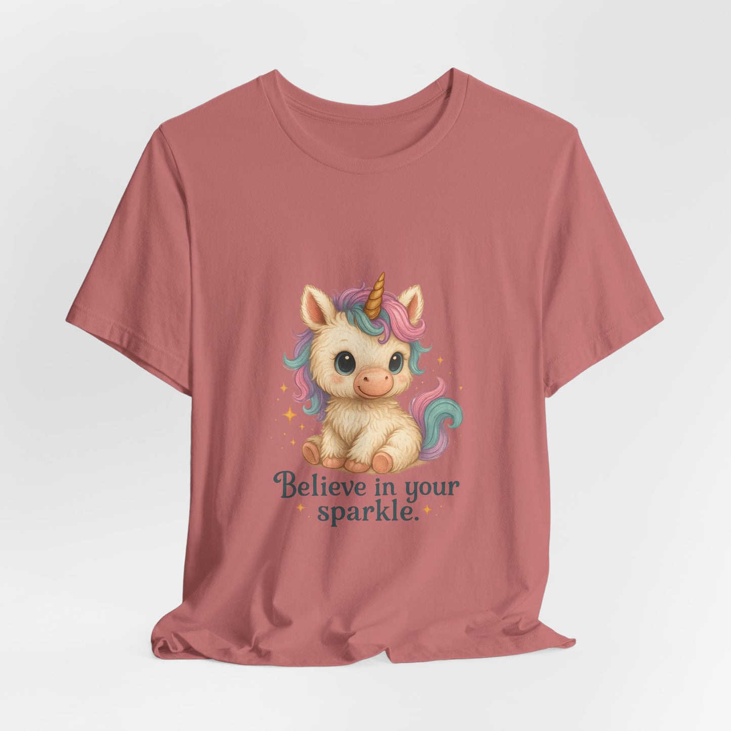 Believe in Your Sparkle Cute Unicorn T-Shirt