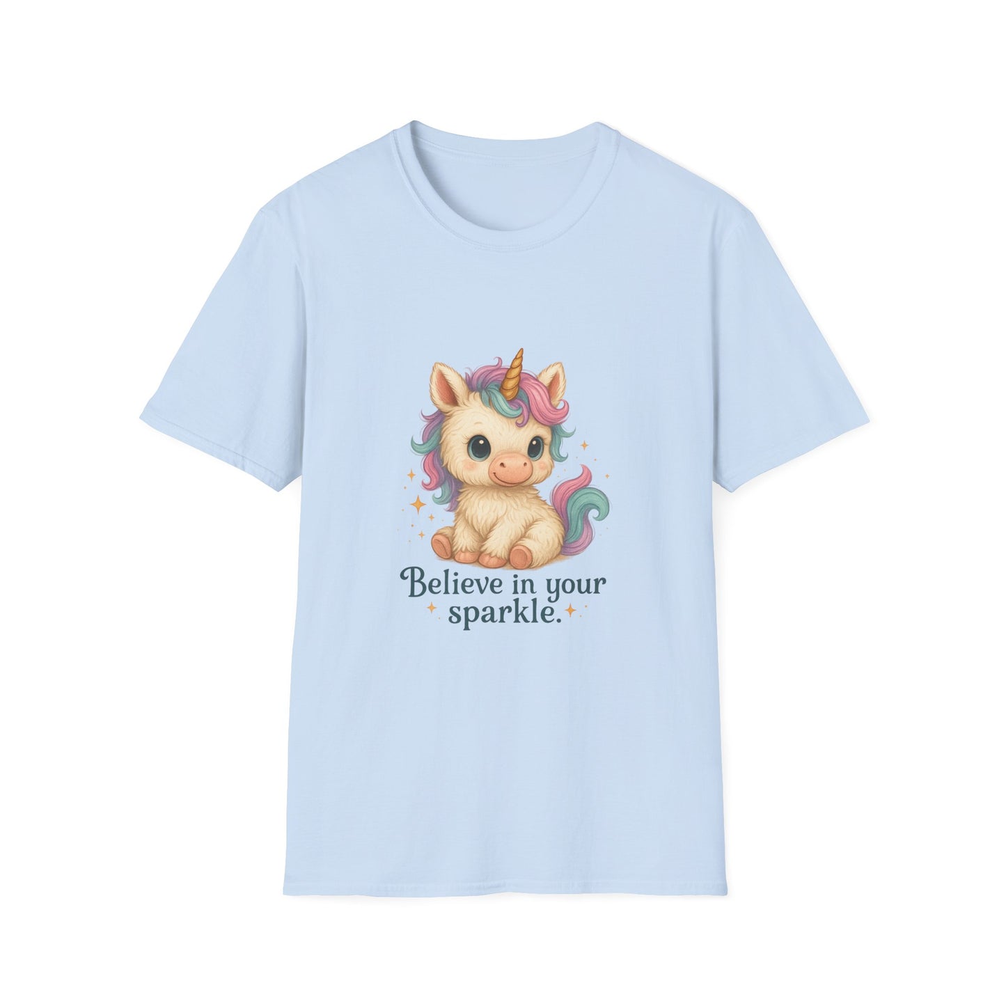 Believe in Your Sparkle Cute Unicorn T-Shirt