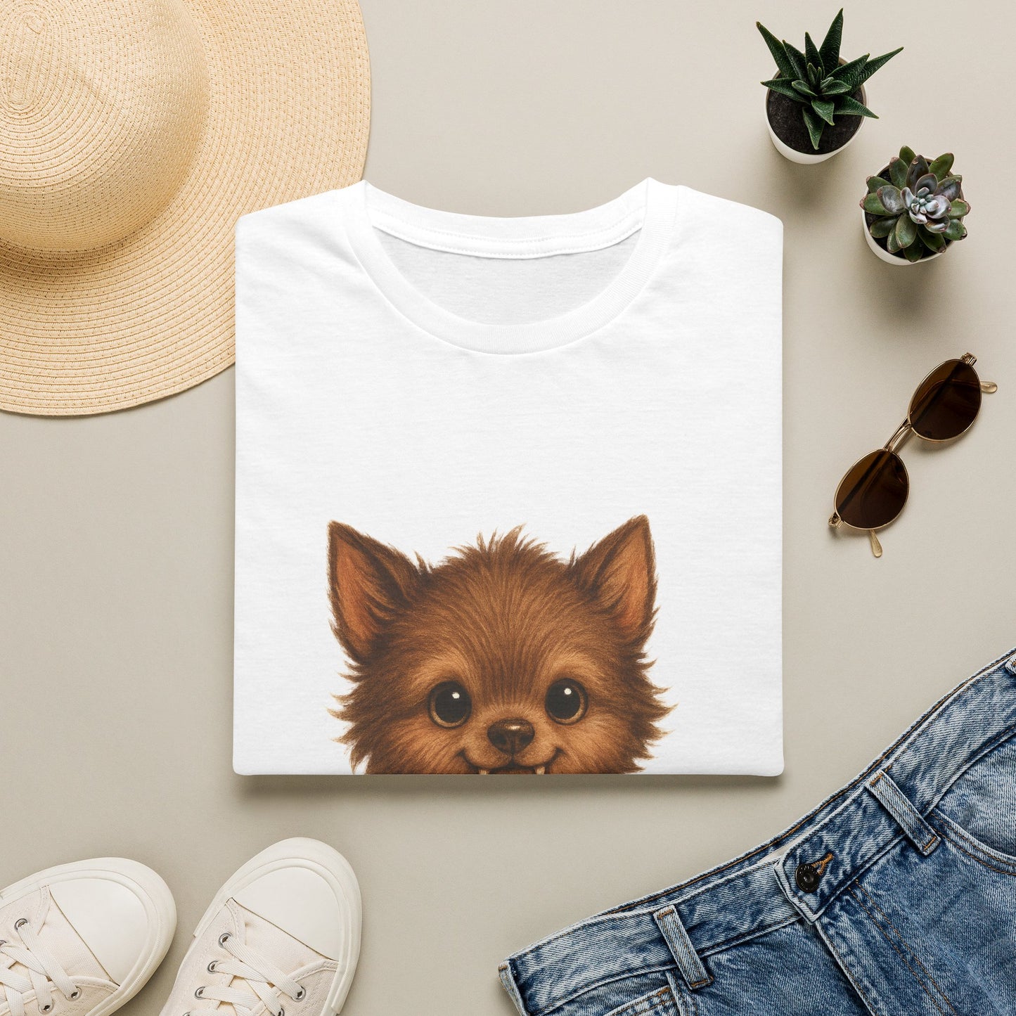 Howly Moly Funny Cute Wolf T-Shirt