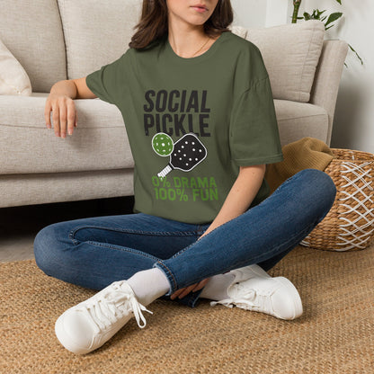 0% Drama 100% Fun Pickleball T-Shirt