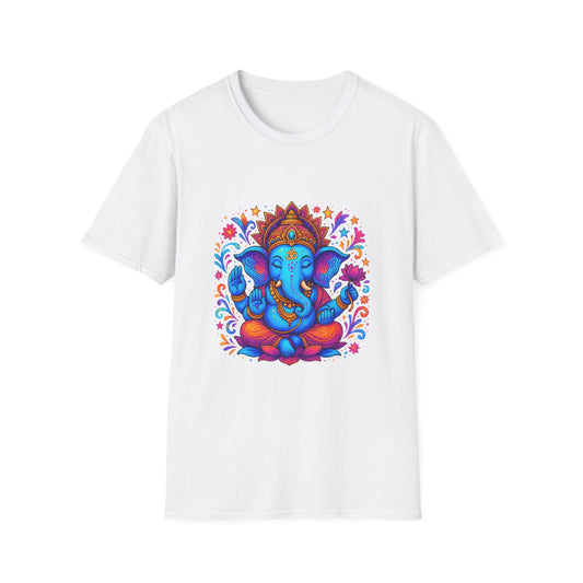 Vibrant Ganesha Hindu God Colorful T-Shirt