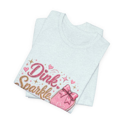 Dink Sparkle Repeat Funny Pickleball T-Shirt