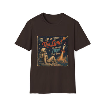 T-Shirt — "The Sky Isn't The Limit" Vintage Space Retro Graphic Tee