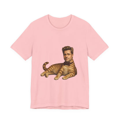 Brad Pitt Cat Parody T-Shirt