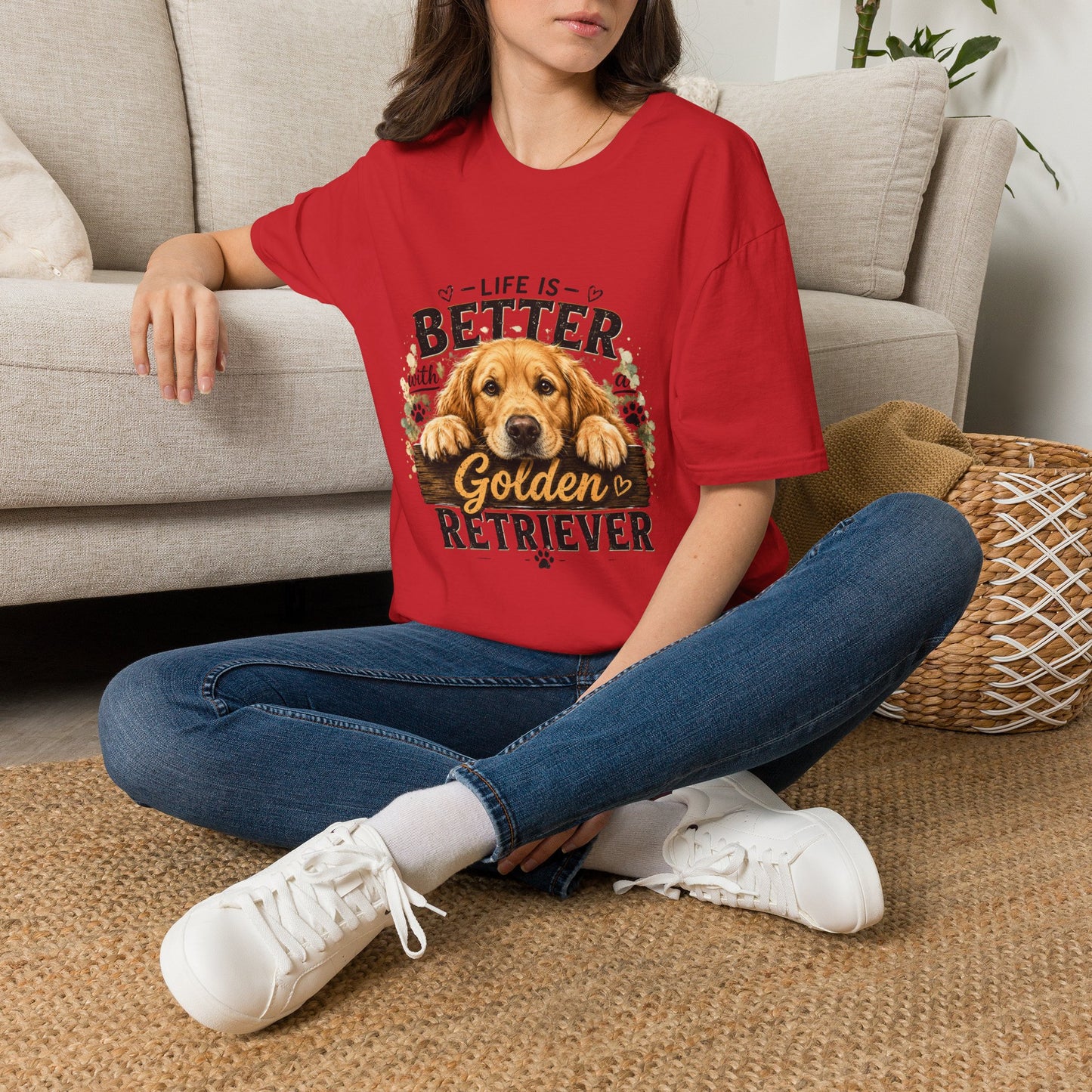 Life Is Better With a Golden Retriever T-Shirt