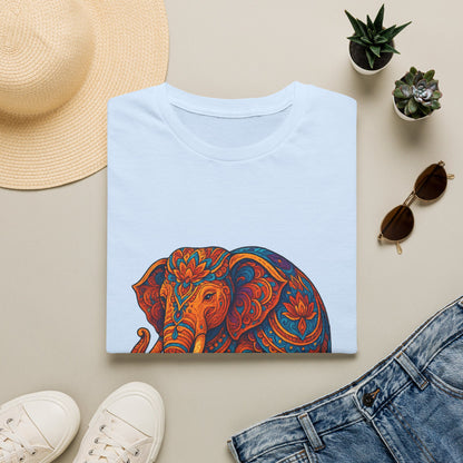 Vibrant Mandala Elephant Indian Art T-Shirt