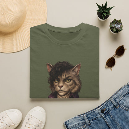 Prince Cat Parody T-Shirt — Regal Cat with Ankh Graphic