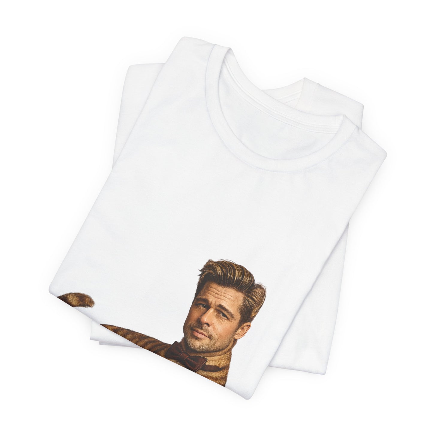 Brad Pitt Cat Parody T-Shirt