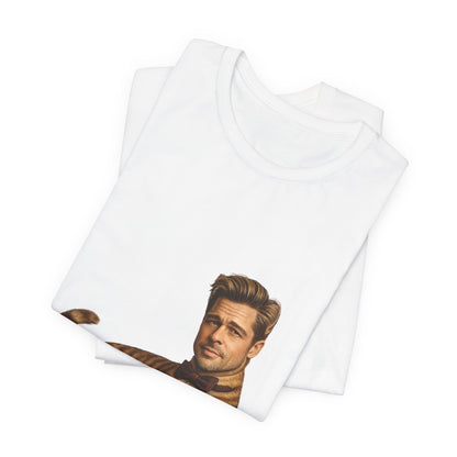 Brad Pitt Cat Parody T-Shirt