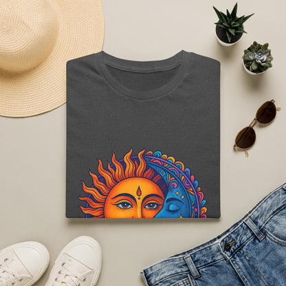 Sun and Moon Sacred Balance Indian Art T-Shirt