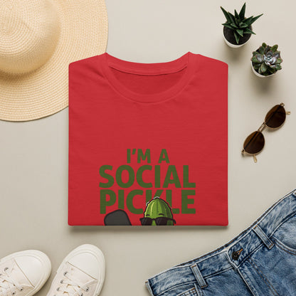 I'm a Social Pickle Here for Fun Not Glory Funny T-Shirt