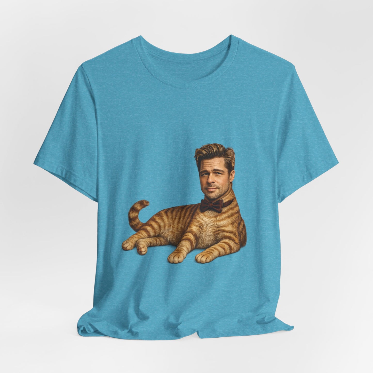 Brad Pitt Cat Parody T-Shirt