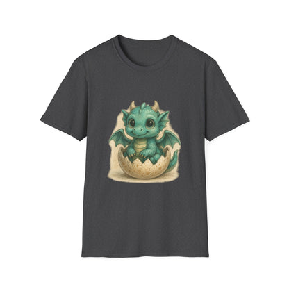 Cute Baby Dragon Hatching Egg T-Shirt