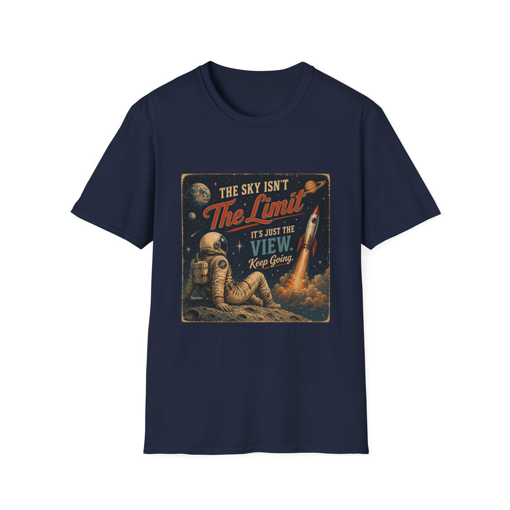 T-Shirt — "The Sky Isn't The Limit" Vintage Space Retro Graphic Tee