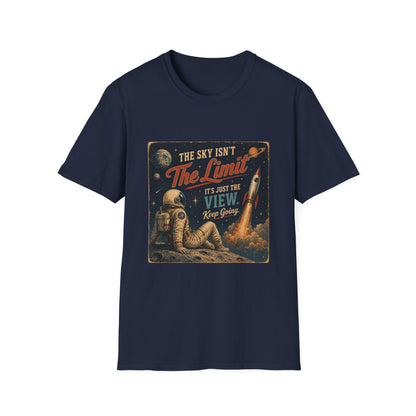 T-Shirt — "The Sky Isn't The Limit" Vintage Space Retro Graphic Tee