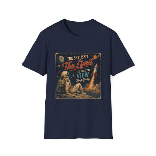 T-Shirt — "The Sky Isn't The Limit" Vintage Space Retro Graphic Tee