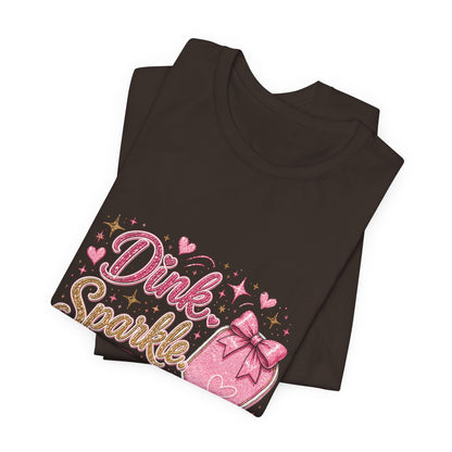 Dink Sparkle Repeat Funny Pickleball T-Shirt