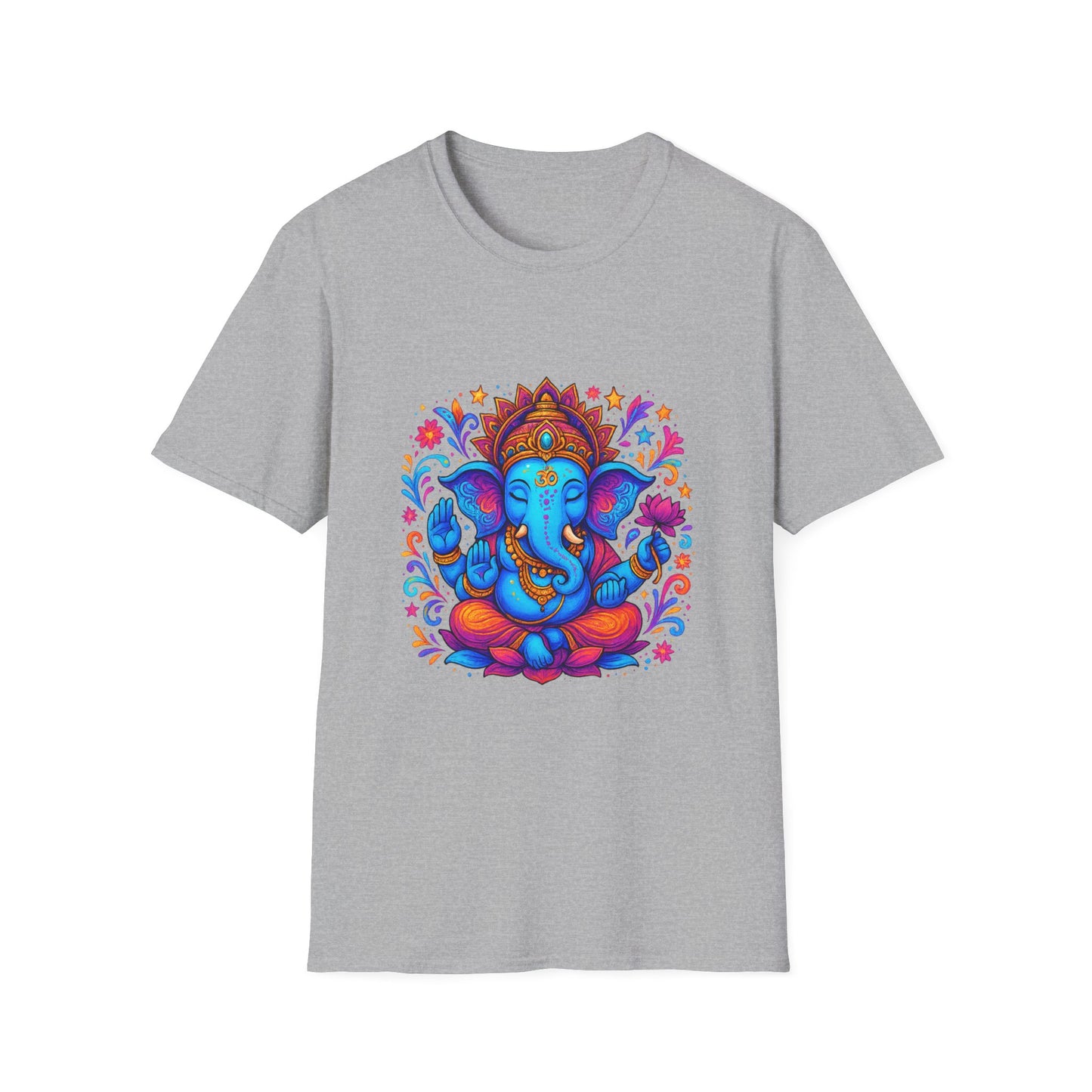 Vibrant Ganesha Hindu God Colorful T-Shirt