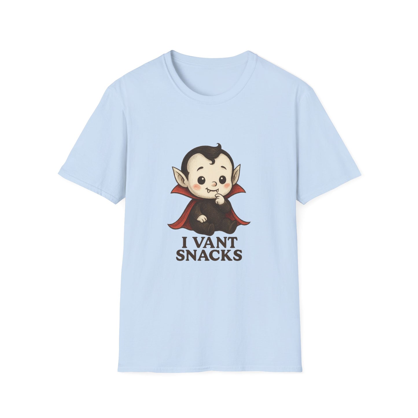 I Vant Snacks Funny Baby Vampire T-Shirt