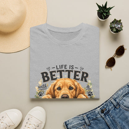 Life Is Better With a Golden Retriever T-Shirt