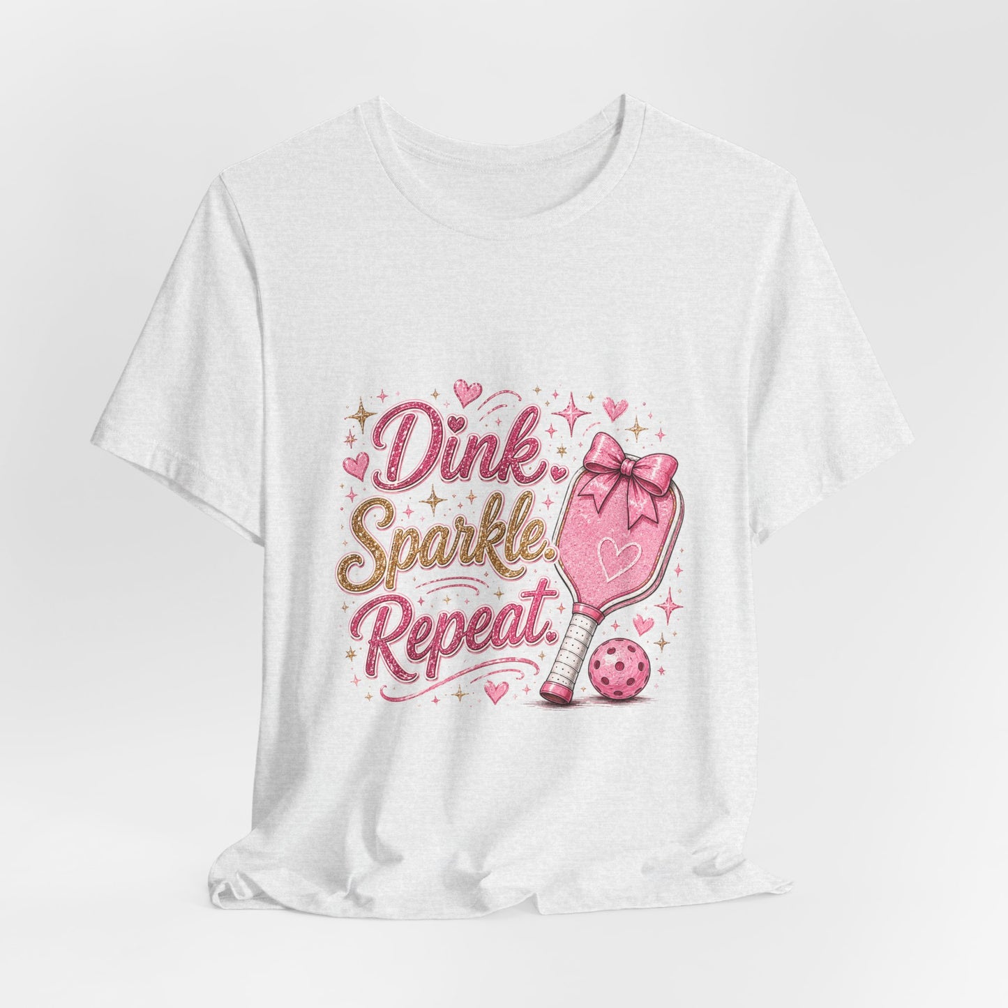 Dink Sparkle Repeat Funny Pickleball T-Shirt